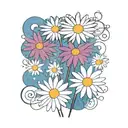 daisies tattoo design idea