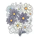 daisies tattoo design idea