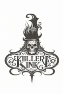 killer ink logo tattoo design idea