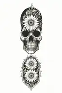 daisies tattoo design idea