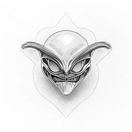 Tattoo uploaded by _alienartist_👽 • 👽: Alien Head I.🖤 • Tattoodo