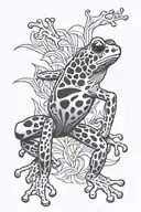 Poison Dart frog  tattoo design idea