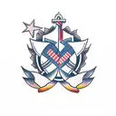 cruz com coroa de espinhos tattoo design idea