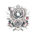 cruz com coroa de espinhos tattoo design idea