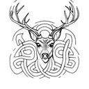 Celtic Deer tattoo design idea