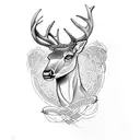 Celtic Deer tattoo design idea