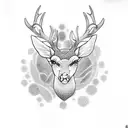 Celtic Deer tattoo design idea