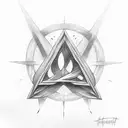 The Deathly Hallows symbol tattoo design idea