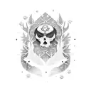 forever winter tattoo design idea