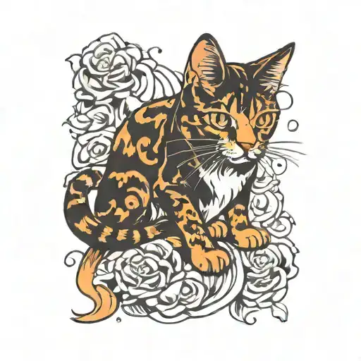 in memory of lance my cat   tattoo design idea