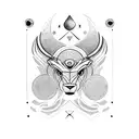 keeper but with my big three in astrology: Leo sun, scorpio moon, aries raising tattoo design idea