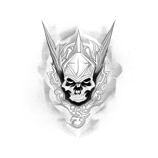 wizard tattoo design idea