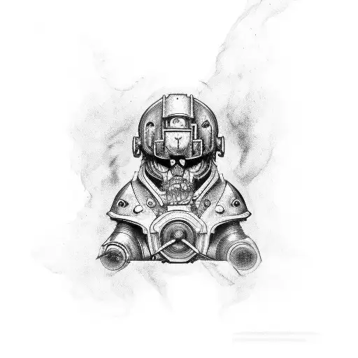 piston tattoo design idea