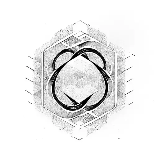 infinity symbol with date  tattoo design idea