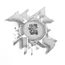 cross with the words I couldn't it alone  tattoo design idea