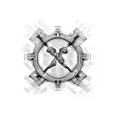 cross with the words I couldn't it alone  tattoo design idea