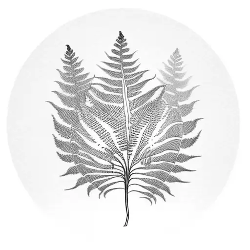Fern Tree tattoo design idea