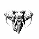 Elephant tattoo design idea