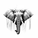Elephant tattoo design idea