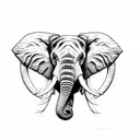Elephant tattoo design idea