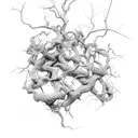 ivy vines with thorns  tattoo design idea