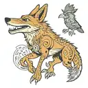 coyote fucks roadrunner tattoo design idea