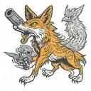 coyote fucks roadrunner tattoo design idea