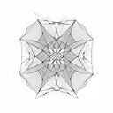 geometric patterns devided by blank lines sleeve tattoo design idea