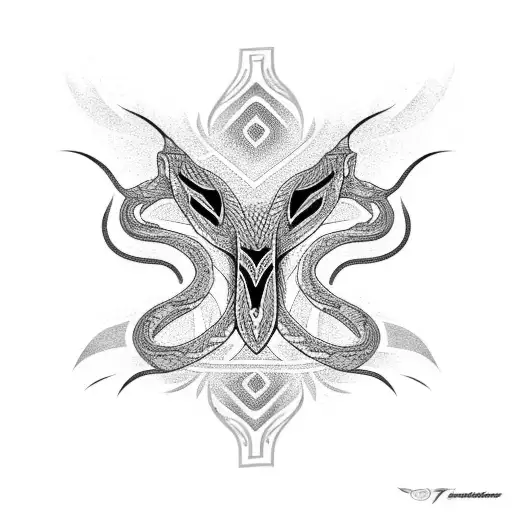 Viper skin pattern  tattoo design idea