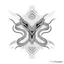 Viper skin pattern  tattoo design idea