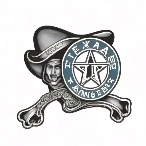 Texas Rangers logo tattoo design idea