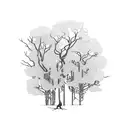 Arteries, veins and dead tree branches tattoo design idea