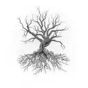 Arteries, veins and dead tree branches tattoo design idea