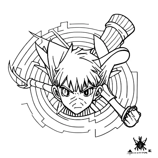 Araigné a 12 pattes hunter x hunter tattoo design idea