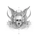 lower thigh cover up  tattoo design idea