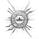 sunrise tattoo design idea