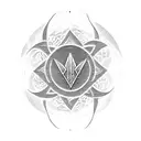 Four elements of nature tattoo design idea