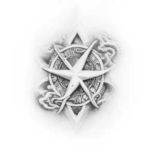 holywood sign taken over by masive tidal wave  tattoo design idea