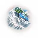 hollywood sign tattoo design idea