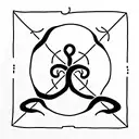 witch's knot tattoo design idea