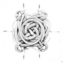 witch's knot tattoo design idea