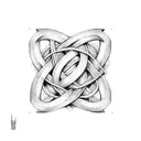 witch's knot tattoo design idea