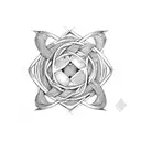 witch's knot tattoo design idea