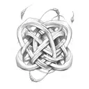 witch's knot tattoo design idea