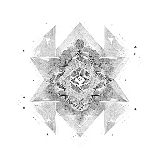 Arabic calligraphy Gauhar  tattoo design idea