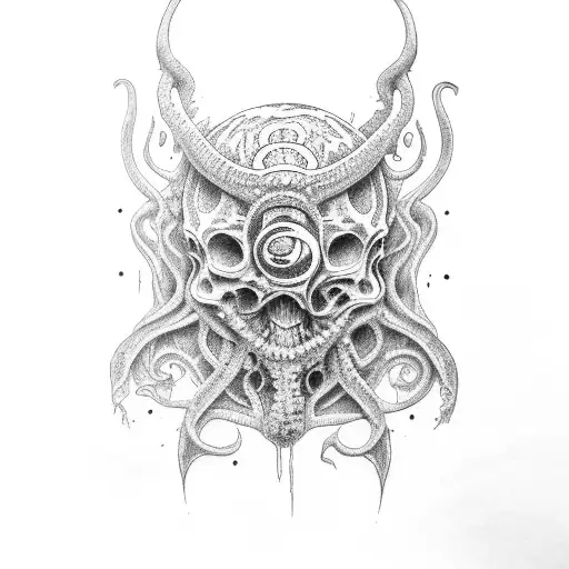 lovecraft tattoo design idea