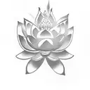 Buddha with lotus flower, daughter's birthday and name, car engines tattoo design idea