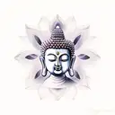 Buddha with lotus flower, daughter's birthday and name, car engines tattoo design idea