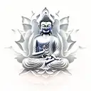 Buddha with lotus flower, daughter's birthday and name, car engines tattoo design idea