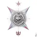 make a tattoo model with the symbol of dopamine and serotonin tattoo design idea